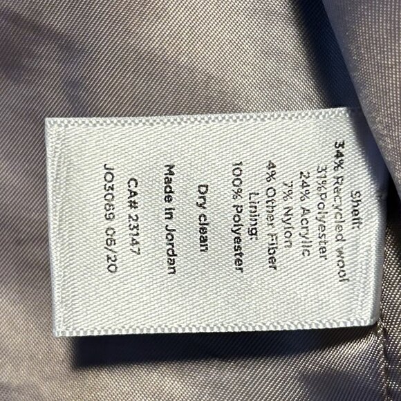 Talbot's Long Wool Blend Blazer - Glen Plaid - Picture 4 of 7